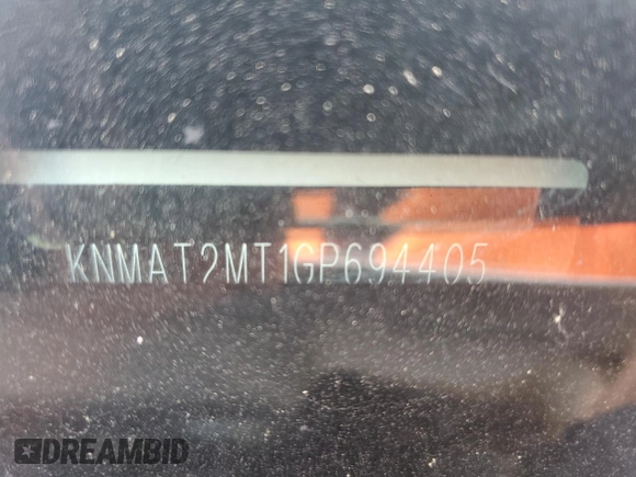 2016 Nissan Rogue SV with VIN KNMAT2MT1GP694405, listed as a Copart auction lot 45216675 with 0 mi miles and Salvage Title. Bid and sale history available at carsss.com. Image 15.