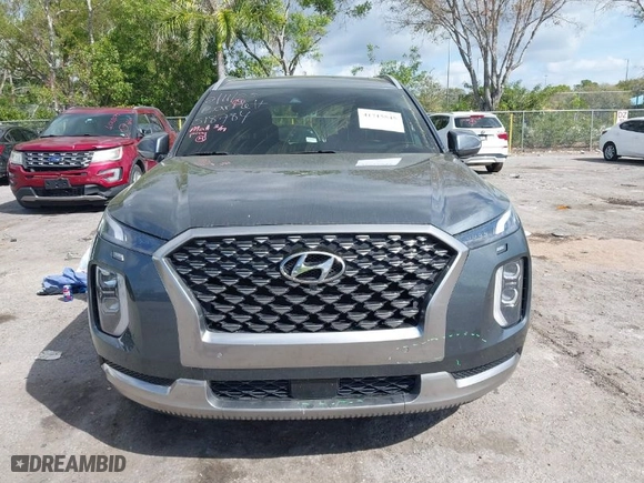 2022 Hyundai Palisade Calligraphy with VIN KM8R74HE9NU392837, listed as a IAAI auction lot 41715545 with 80,260 mi miles. Bid and sale history available at carsss.com. Image 12.