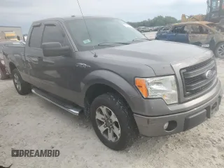2013 Ford F-150 XL with VIN 1FTEX1CM2DFB20777, listed as a Copart auction lot 59378055 with 163,128 mi miles and Salvage title. Bid and sale history available at DreamBid. Image 4.