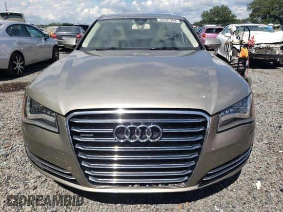 2012 Audi A8 L with VIN WAURVAFD3CN024063, listed as a Copart auction lot 81508834 with 92,002 mi miles and Salvage Title. Bid and sale history available at carsss.com. Image 5.