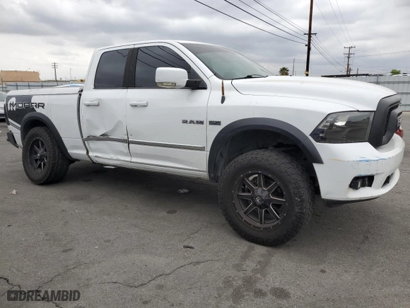2010 Dodge Ram 1500 SLT with VIN 1D7RB1GT0AS250812, listed as a Copart auction lot 53332925 with 110,128 mi miles and Salvage Title. Bid and sale history available at carsss.com. Image 4.