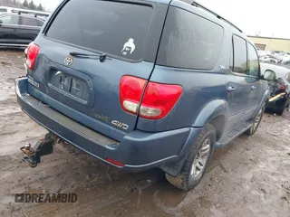 2006 Toyota Sequoia SR5 with VIN 5TDBT44A26S260206, listed as a IAAI auction lot 41658833 with 206,578 mi miles and . Bid and sale history available at DreamBid. Image 4.