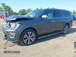 2021 Ford Expedition Max Platinum with VIN 1FMJK1MT8MEA66311, listed as a IAAI auction lot 42450429 with 95,732 mi miles and . Bid and sale history available at DreamBid. Image 2.
