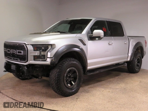 2017 Ford F-150 Raptor with VIN 1FTFW1RG7HFA87001, listed as a Copart auction lot 73157614 with 110,157 mi miles and Salvage Title. Bid and sale history available at carsss.com. Image 2.