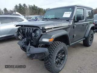 2021 Jeep Wrangler Sport S with VIN 1C4GJXAN4MW728521, listed as a IAAI auction lot 41253170 with 11,368 mi miles and . Bid and sale history available at DreamBid. Image 6.