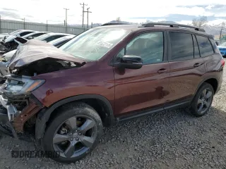 2021 Honda Passport Touring with VIN 5FNYF8H96MB018724, listed as a Copart auction lot 47623155 with 23,520 mi miles and Salvage Title. Bid and sale history available at carsss.com. Image 1.