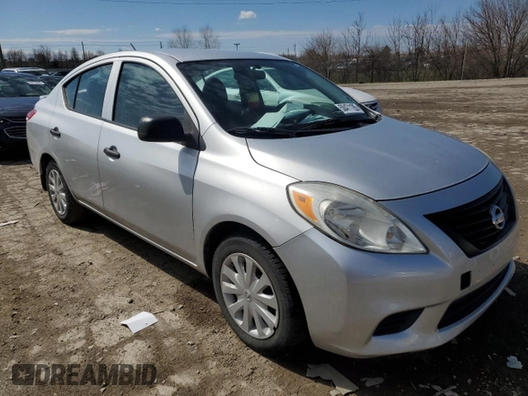 2014 Nissan Versa SV with VIN 3N1CN7AP4EL829640, listed as a Copart auction lot 50471105 with 123,665 mi miles and Clean Title. Bid and sale history available at carsss.com. Image 4.