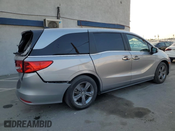 2022 Honda Odyssey EX with VIN 5FNRL6H54NB030743, listed as a Copart auction lot 42062815 with 42,294 mi miles and Salvage Title. Bid and sale history available at DreamBid. Image 3.