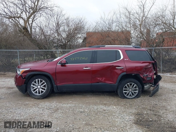 2017 GMC Acadia SLE with VIN 1GKKNLLS5HZ201445, listed as a IAAI auction lot 41555061 with 133,196 mi miles. Bid and sale history available at carsss.com. Image 14.