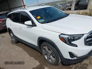 2020 GMC Terrain SLT with VIN 3GKALVEVXLL277263, listed as a IAAI auction lot 41878211 with 83,966 mi miles. Bid and sale history available at carsss.com. Image 1.