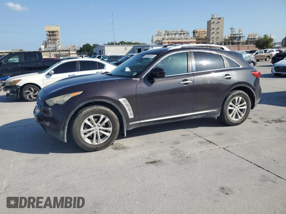 2010 Infiniti FX with VIN JN8AS1MW9AM856785, listed as a Copart auction lot 63583555 with 241,400 mi miles and Salvage title. Bid and sale history available at DreamBid. Image 1.