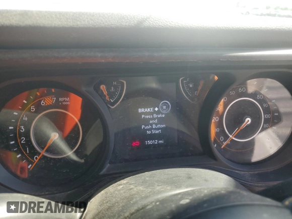 2024 Jeep Wrangler Sport with VIN 1C4PJXKN5RW237039, listed as a Copart auction lot 61205175 with 15,012 mi miles and Non repairable. Bid and sale history available at DreamBid. Image 9.