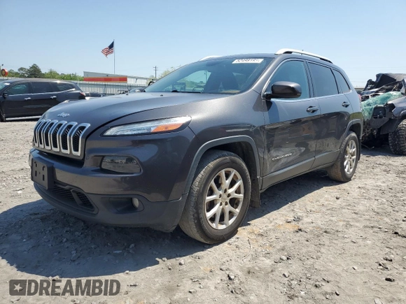 2017 Jeep Cherokee Latitude with VIN 1C4PJMCS8HW602718, listed as a Copart auction lot 52498185 with 104,153 mi miles and Salvage Title. Bid and sale history available at carsss.com. Image 1.