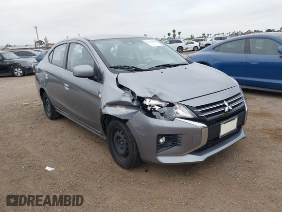 2022 Mitsubishi Mirage ES with VIN ML32FUFJXNHF07193, listed as a IAAI auction lot 42173895 with 23,863 mi miles and . Bid and sale history available at DreamBid. Image 1.