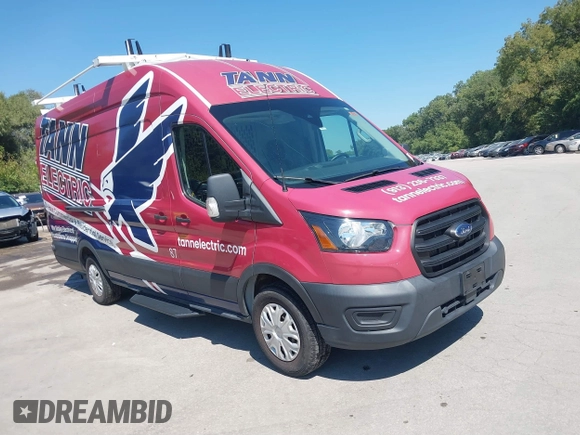 2020 Ford Transit Cargo with VIN 1FTBW3X8XLKB01219, listed as a IAAI auction lot 40268320 with 53,863 mi miles and . Bid and sale history available at DreamBid. Image 1.