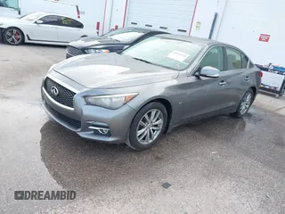 2014 Infiniti Q50 Sport with VIN JN1BV7AR5EM700230, listed as a IAAI auction lot 42445133 with 195,055 mi miles and . Bid and sale history available at DreamBid. Image 2.