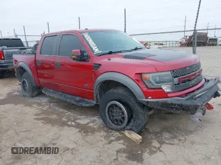 2014 Ford F-150 SVT Raptor with VIN 1FTFW1R61EFC00041, listed as a IAAI auction lot 41609376 with 119,325 mi miles and . Bid and sale history available at carsss.com. Image 1.