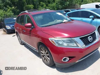 2013 Nissan Pathfinder SL z VIN 5N1AR2MN9DC661067, wystawiony jako IAAI lot #42414388 z przebiegiem 148 793 mil mil oraz . Historia ofert i sprzedaży dostępna na DreamBid. Obrazek 1.