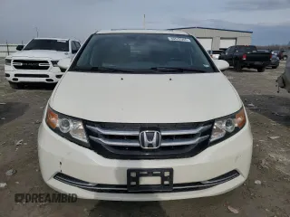 2017 Honda Odyssey EX-L with VIN 5FNRL5H68HB024712, listed as a Copart auction lot 46572565 with 104,917 mi miles and Salvage Title. Bid and sale history available at DreamBid. Image 5.