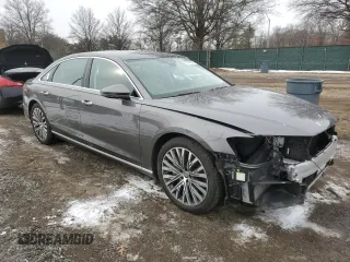 2020 Audi A8 L with VIN WAU8DAF84LN009010, listed as a Copart auction lot 87681185 with 24,874 mi miles and Salvage Title. Bid and sale history available at carsss.com. Image 4.