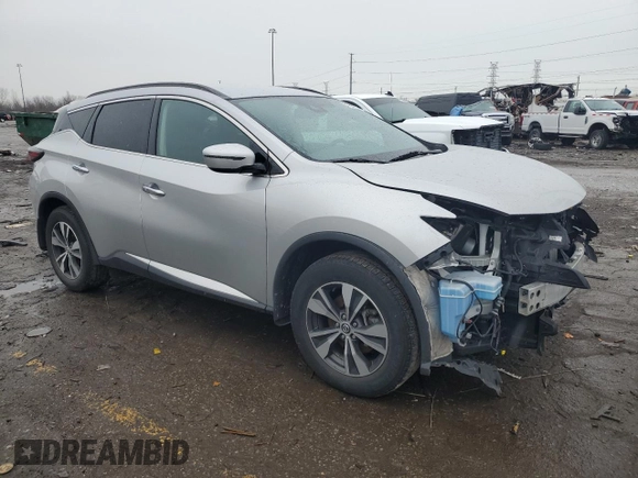 2021 Nissan Murano SV with VIN 5N1AZ2BS6MC104884, listed as a Copart auction lot 47567305 with 36,331 mi miles and Salvage Title. Bid and sale history available at DreamBid. Image 4.