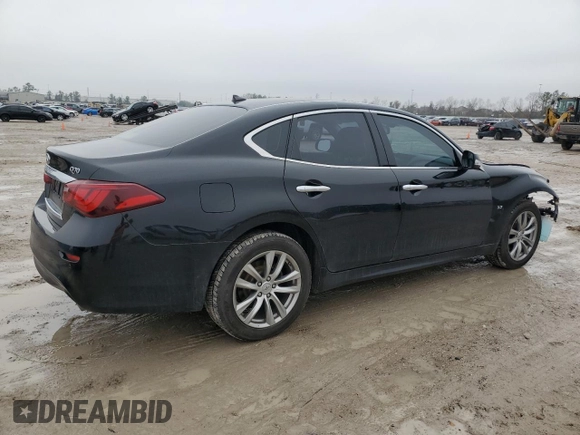 2018 Infiniti Q70 Luxe with VIN JN1BY1ARXJM220246, listed as a Copart auction lot 43276115 with 133,292 mi miles and Salvage title. Bid and sale history available at DreamBid. Image 3.