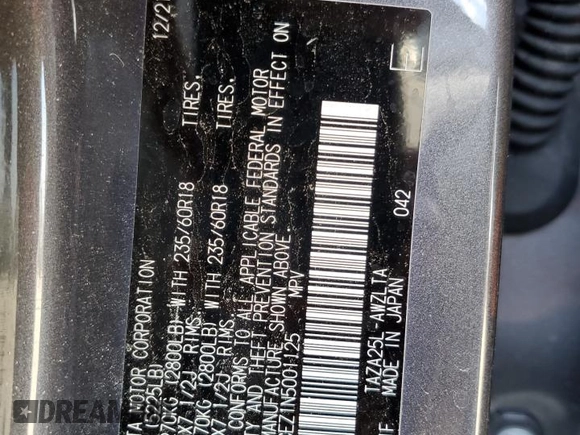 2022 Lexus NX with VIN JTJAGCEZ1N5001125, listed as a Copart auction lot 72358244 with 27,330 mi miles and Salvage Title. Bid and sale history available at carsss.com. Image 13.