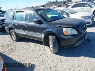 2005 Honda Pilot LX with VIN 2HKYF18175H512174, listed as a IAAI auction lot 41038439 with 1 mi miles. Bid and sale history available at carsss.com. Image 1.