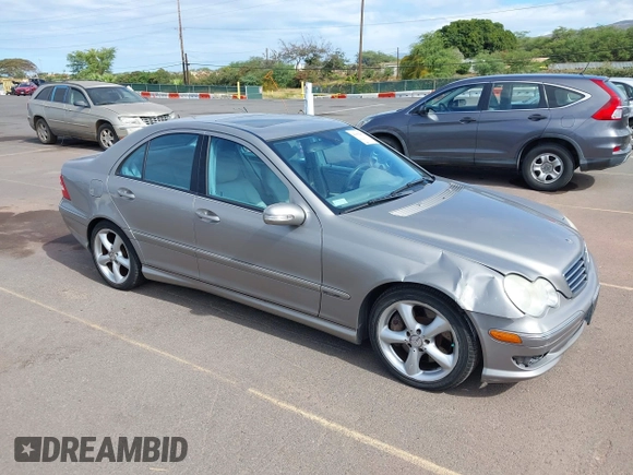 2005 Mercedes-Benz C 230 Kompressor z VIN WDBRF40J95F691358, wystawiony jako IAAI lot #41992861 z przebiegiem Nie podano mil oraz . Historia ofert i sprzedaży dostępna na DreamBid. Obrazek 1.