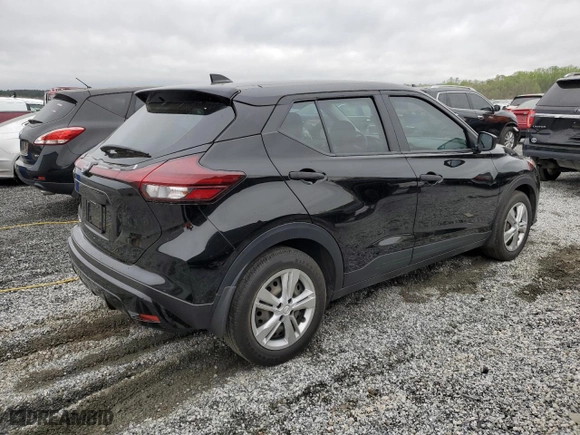 2023 Nissan Kicks S with VIN 3N1CP5BV3PL531191, listed as a Copart auction lot 51601315 with 34,478 mi miles and Salvage Title. Bid and sale history available at carsss.com. Image 3.