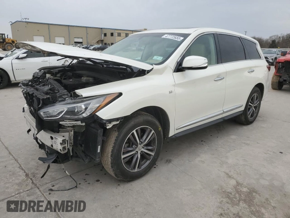 2016 Infiniti QX60 with VIN 5N1AL0MN8GC505273, listed as a Copart auction lot 47772655 with 132,750 mi miles and Salvage Title. Bid and sale history available at carsss.com. Image 1.
