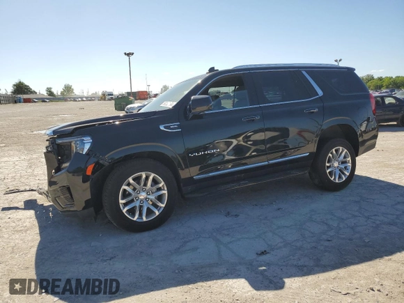 2023 GMC Yukon SLT with VIN 1GKS2BKD6PR486337, listed as a Copart auction lot 58232134 with 3,112 mi miles and Salvage Title. Bid and sale history available at carsss.com. Image 1.