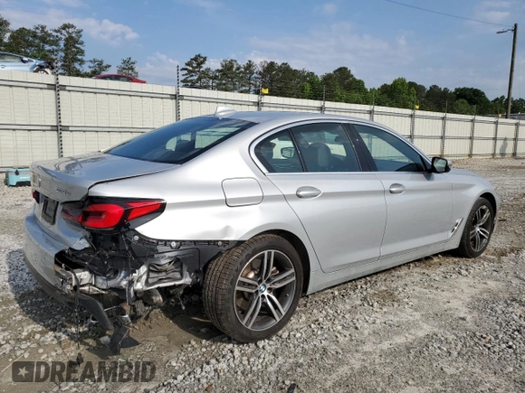 2021 BMW 5 Series 530e with VIN WBA13AG03MCG57984, listed as a Copart auction lot 53390224 with 68,634 mi miles and . Bid and sale history available at carsss.com. Image 3.