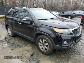 2012 Kia Sorento LX with VIN 5XYKT4A29CG196963, listed as a Copart auction lot 83060574 with 246,500 mi miles and Salvage Title. Bid and sale history available at carsss.com. Image 4.