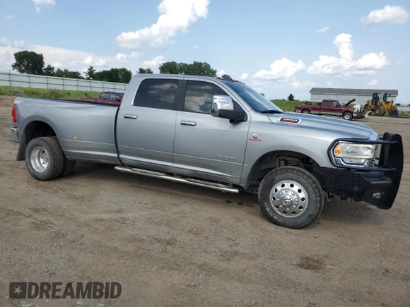 2023 Ram 3500 Laramie with VIN 3C63RRJL0PG501435, listed as a Copart auction lot 62786764 with 21,273 mi miles and Salvage Title. Bid and sale history available at carsss.com. Image 4.