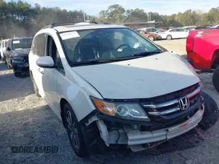 2016 Honda Odyssey Touring Elite with VIN 5FNRL5H98GB127394, listed as a IAAI auction lot 41828133 with 161,144 mi miles. Bid and sale history available at carsss.com. Image 1.