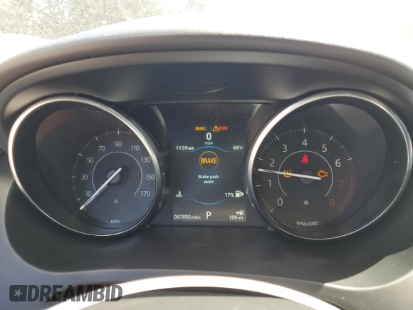 2019 Jaguar E-Pace with VIN SADFK2FX1K1Z38725, listed as a Copart auction lot 53488875 with 67,892 mi miles and Clean Title. Bid and sale history available at DreamBid. Image 9.
