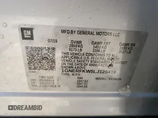 2020 Chevrolet Traverse LS with VIN 1GNERFKW5LJ125419, listed as a Copart auction lot 59046885 with 86,383 mi miles and Salvage title. Bid and sale history available at DreamBid. Image 13.