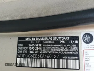 2019 Mercedes-Benz S 450 z VIN WDDUG6EB6KA460132, wystawiony jako Copart lot #73942904 z przebiegiem Nie podano mil oraz Nie do naprawy • Non repairable. Historia ofert i sprzedaży dostępna na DreamBid. Obrazek 14.