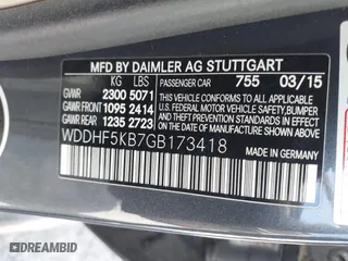 2016 Mercedes-Benz E-Class E 350 Sport with VIN WDDHF5KB7GB173418, listed as a IAAI auction lot 41956020 with 72,475 mi miles. Bid and sale history available at carsss.com. Image 9.