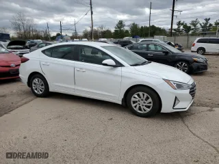 2020 Hyundai Elantra SE with VIN 5NPD74LF0LH502163, listed as a Copart auction lot 53068625 with 45,600 mi miles and Salvage Title. Bid and sale history available at carsss.com. Image 4.