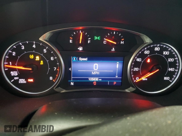 2020 GMC Acadia SLT with VIN 1GKKNULS4LZ131578, listed as a Copart auction lot 44245245 with 105,832 mi miles and Salvage Title. Bid and sale history available at DreamBid. Image 9.
