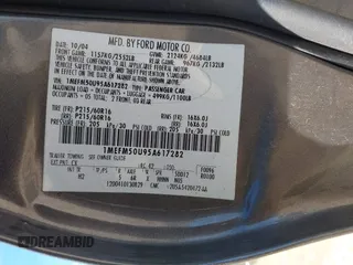 2005 Mercury Sable GS with VIN 1MEFM50U95A617282, listed as a IAAI auction lot 42186713 with 126,062 mi miles and . Bid and sale history available at carsss.com. Image 9.
