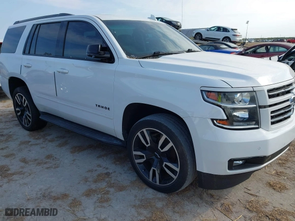 2018 Chevrolet Tahoe Premier with VIN 1GNSCCKJ8JR306827, listed as a IAAI auction lot 40614975 with 1 mi miles. Bid and sale history available at carsss.com. Image 1.