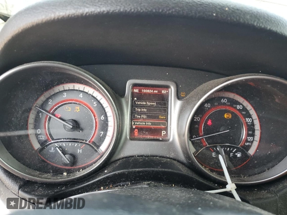 2017 Dodge Journey Crossroad Plus with VIN 3C4PDCGG5HT537047, listed as a Copart auction lot 65603525 with 100,824 mi miles and Salvage title. Bid and sale history available at DreamBid. Image 9.