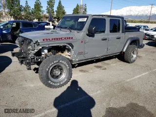 2021 Jeep Gladiator Rubicon with VIN 1C6JJTBGXML506458, listed as a Copart auction lot 43108383 with 54,889 mi miles. Bid and sale history available at carsss.com. Image 1.