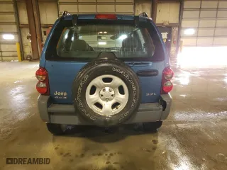 2005 Jeep Liberty Sport with VIN 1J4GL48K15W639747, listed as a Copart auction lot 49632255 with 88,319 mi miles and Salvage Title. Bid and sale history available at carsss.com. Image 6.