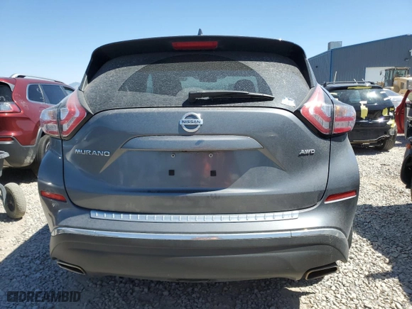 2017 Nissan Murano SL with VIN 5N1AZ2MH9HN171944, listed as a Copart auction lot 69045184 with 52,217 mi miles and Salvage Title. Bid and sale history available at carsss.com. Image 6.