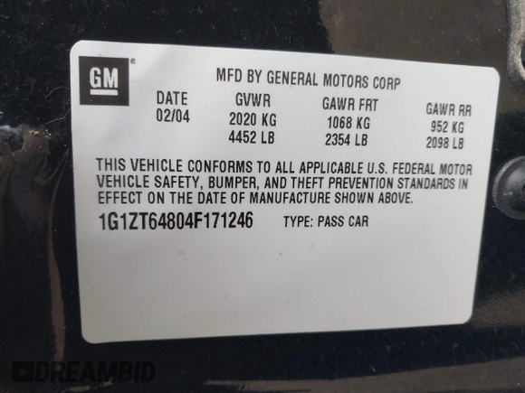 2004 Chevrolet Malibu Maxx LS with VIN 1G1ZT64804F171246, listed as a IAAI auction lot 41350815 with 57,441 mi miles. Bid and sale history available at carsss.com. Image 9.