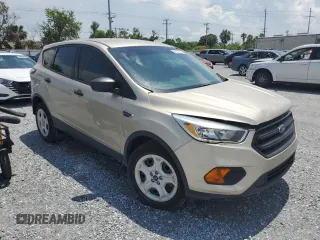 2017 Ford Escape S with VIN 1FMCU0F70HUD24801, listed as a Copart auction lot 59101215 with 53,718 mi miles and Salvage title. Bid and sale history available at DreamBid. Image 4.